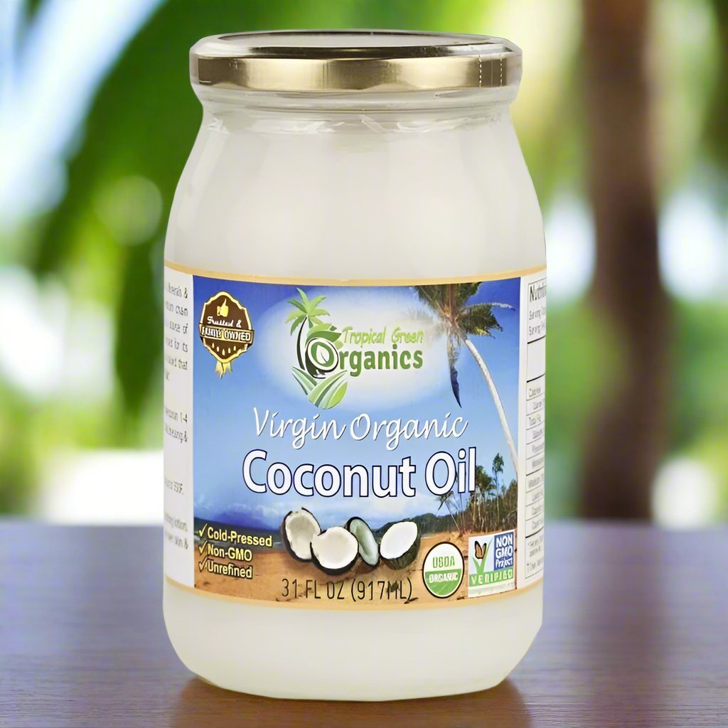 COCONUT OIL, VIRGIN COLD PRESSED, ORGANIC, 31 OZ